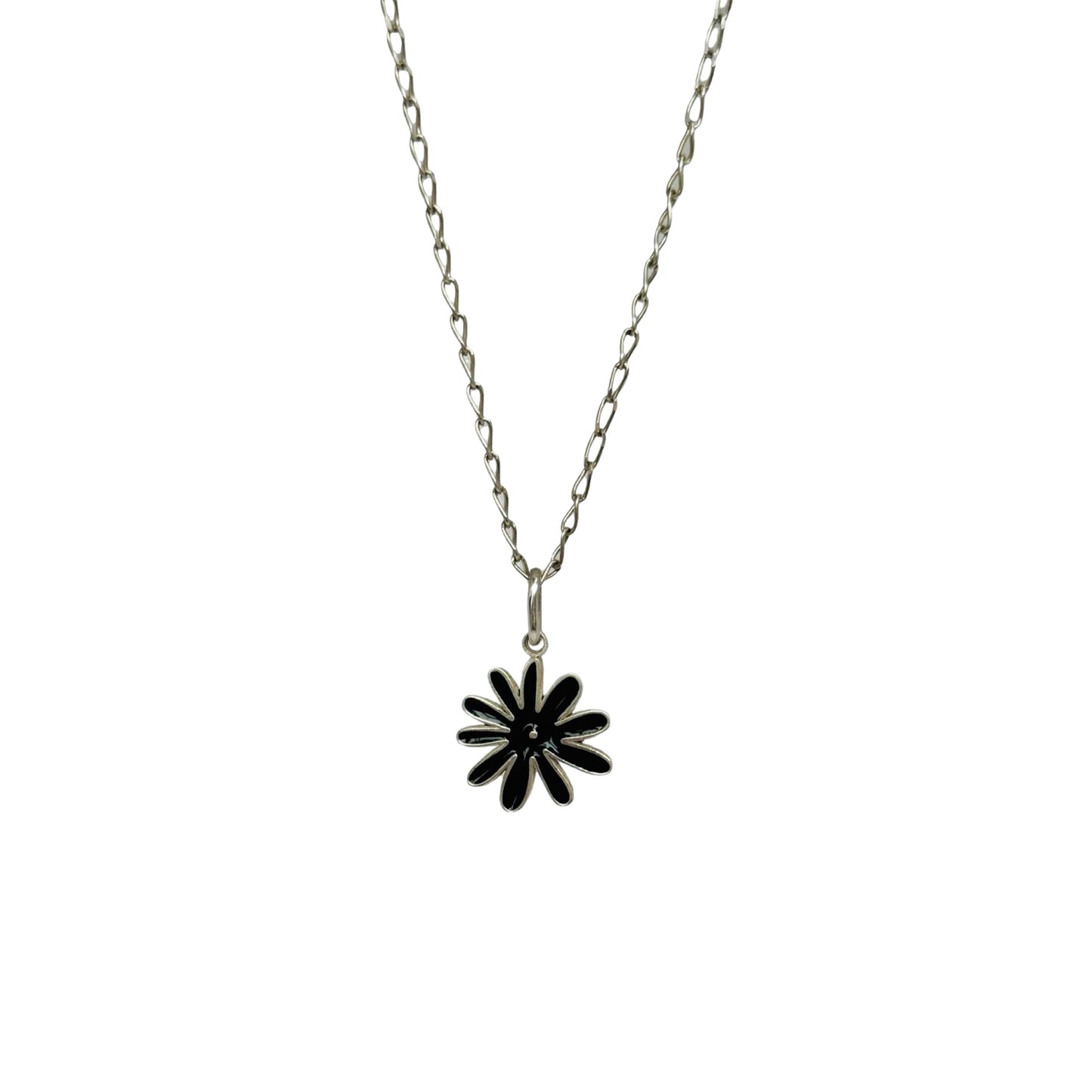 Collar Deni negro plata 925