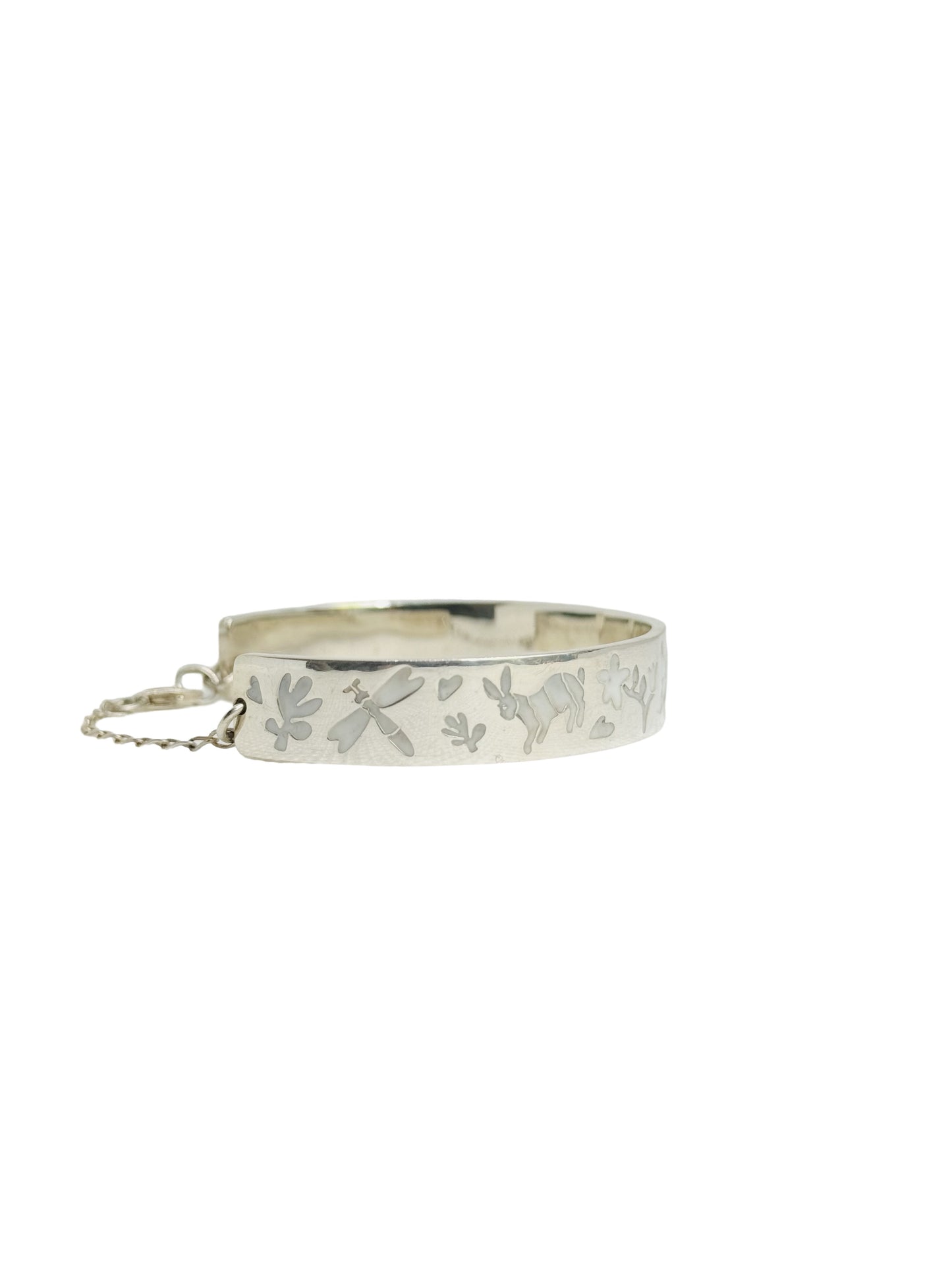 Brazalete Maka blanco Plata 925
