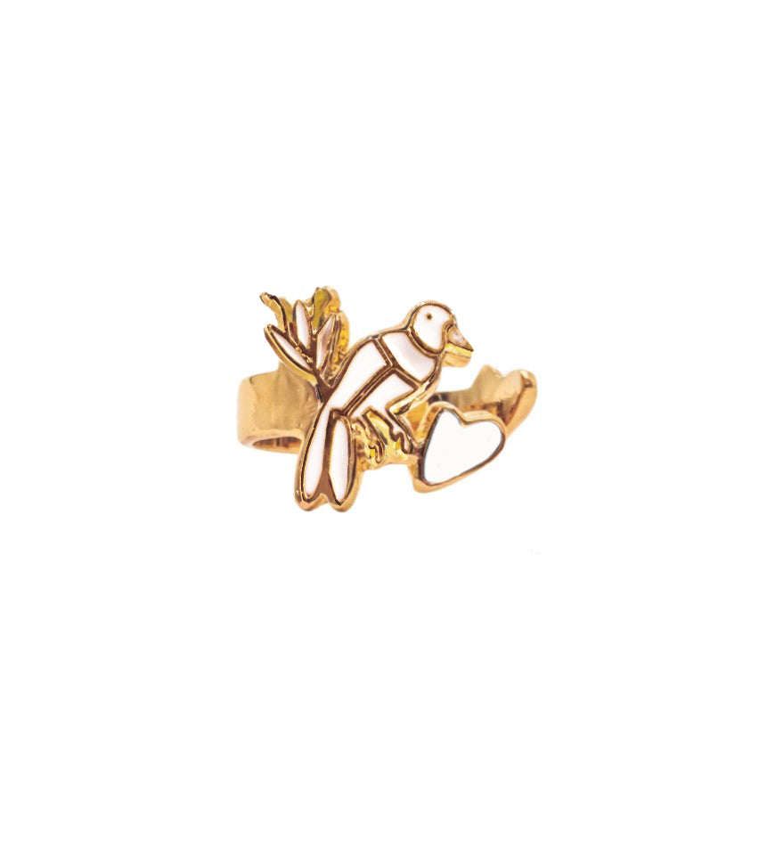 Anillo Yolotl blanco